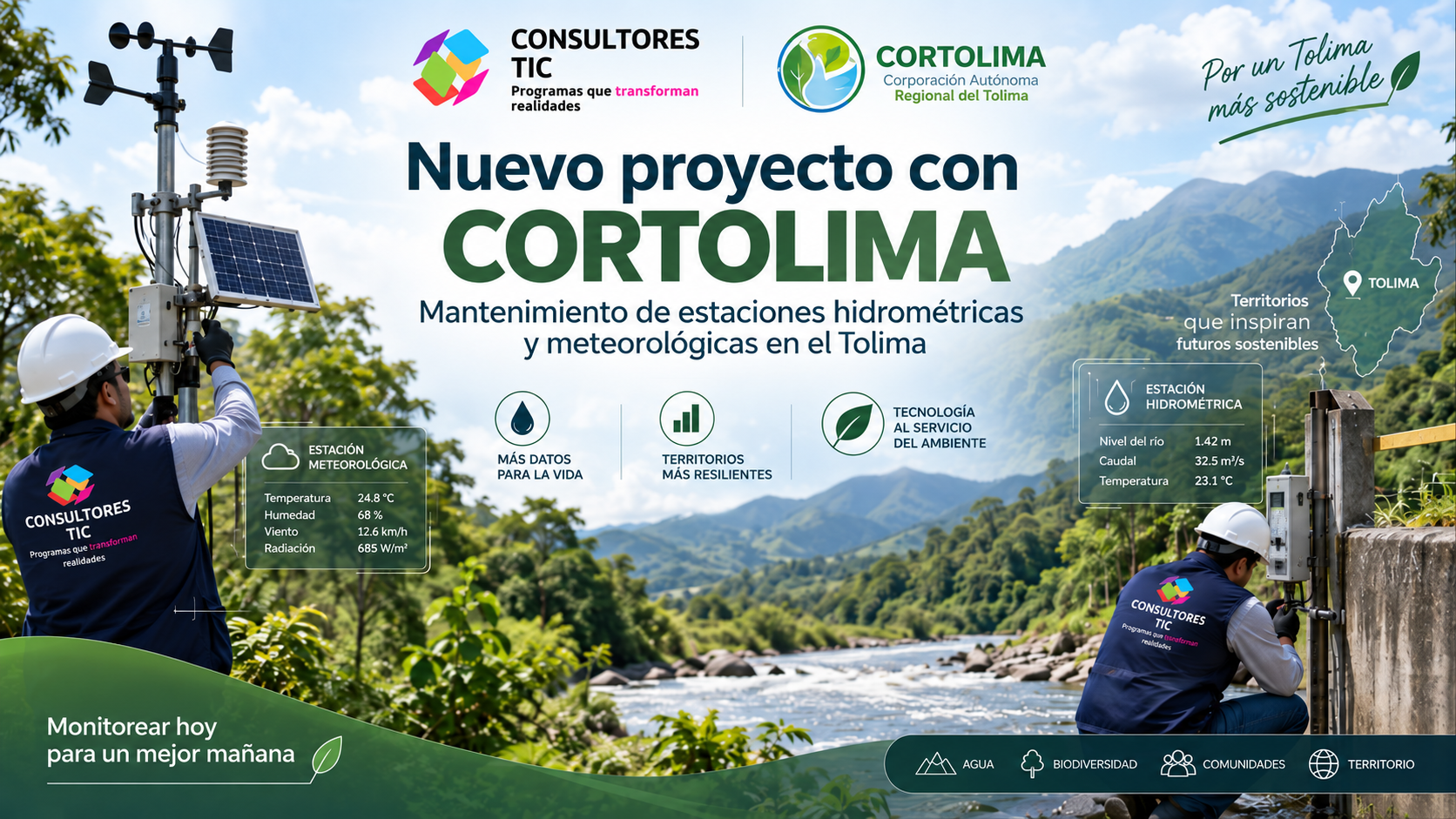 Consultores TIC inicia proyecto con CORTOLIMA en el Tolima